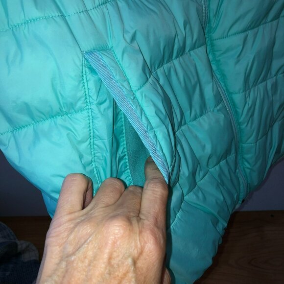 XERSION Womens Size 3X Packable Blue Green Puffer Vest Pockets Full Zip - Picture 4 of 11